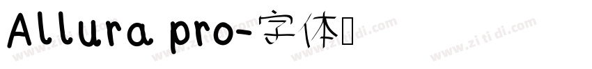 Allura pro字体转换